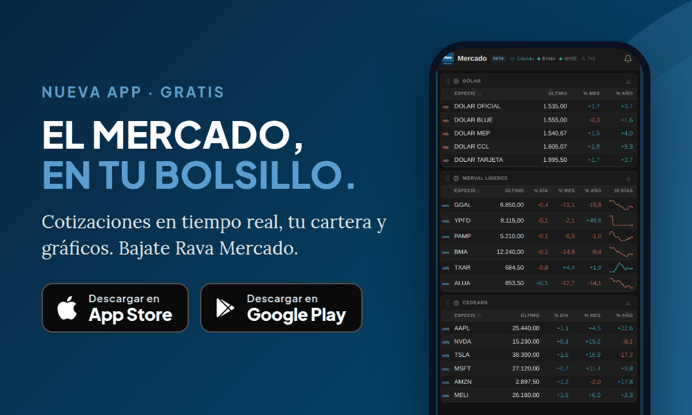 App Rava Mercado para iPhone y Android
