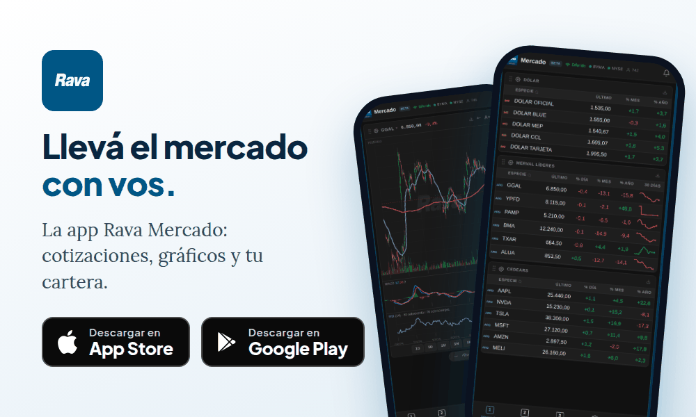 App Rava Mercado para iPhone y Android