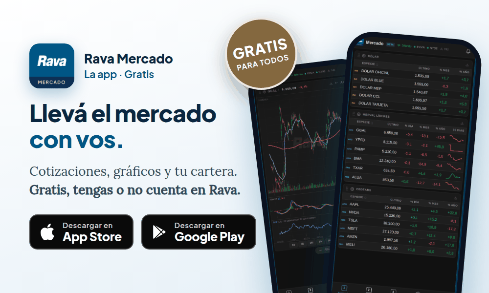 App Rava Mercado para iPhone y Android