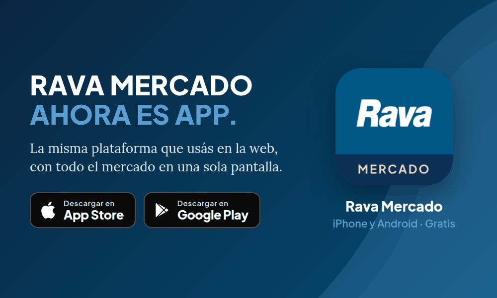 App Rava Mercado para iPhone y Android