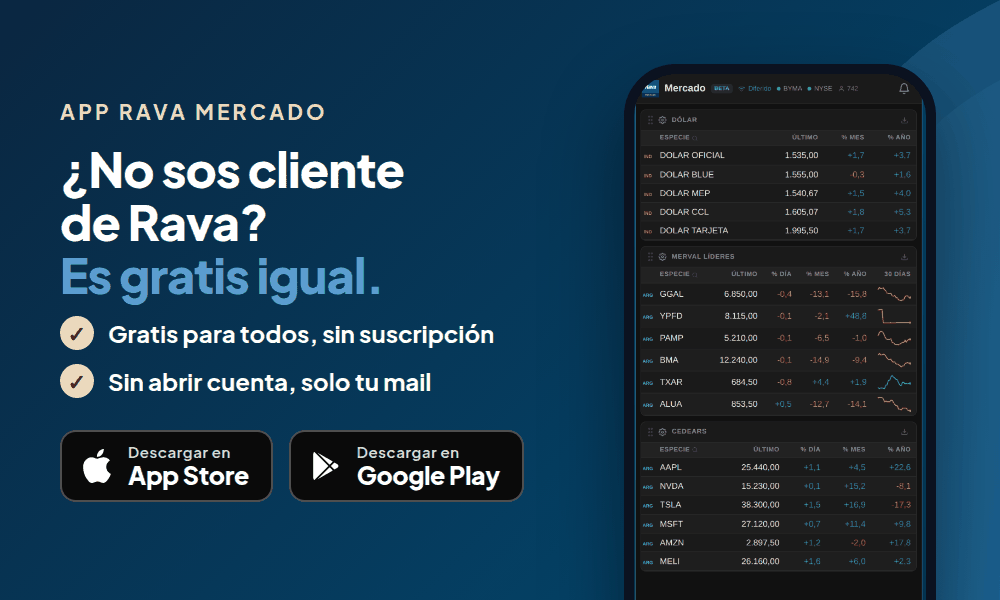 App Rava Mercado para iPhone y Android